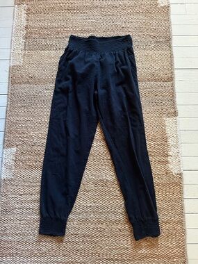 Mikoh Black Elastic Waist Gauze Jogger Pants